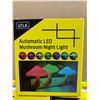 Image 2 : UTK 3 Pack Plug-In LED Mushroom With Dusk To Dawn Sensor Plug Night Light Multi Colour
