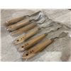 Image 4 : Stainless Steel Paint Scraper Paint Knife or Clay Modeling Tools 6 Pcs With Wood Handles