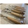 Image 5 : Stainless Steel Paint Scraper Paint Knife or Clay Modeling Tools 6 Pcs With Wood Handles