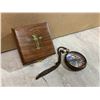 Image 1 : Compass With Wooden Box