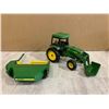 Image 1 : Cast John Deere Tractor w/ Accesory