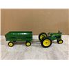 Image 1 : Cast John Deere Tractor w/ Trailer
