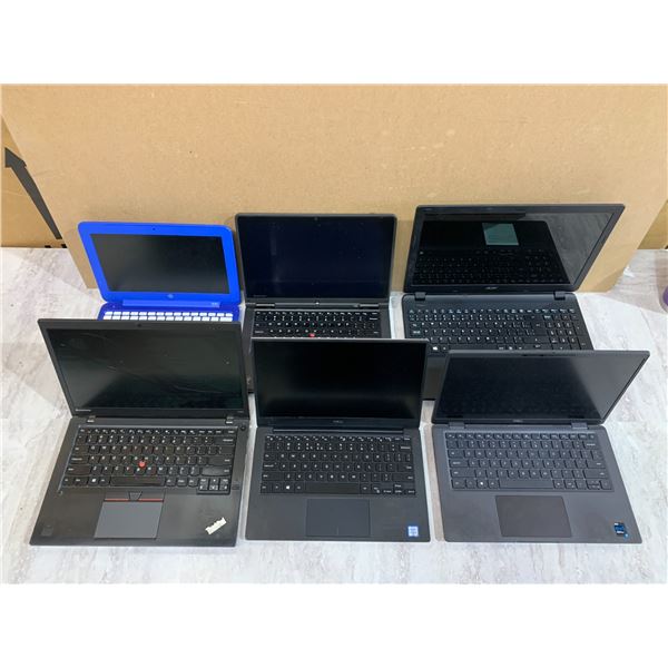 Lot of 6 Random Laptops Untested As Is