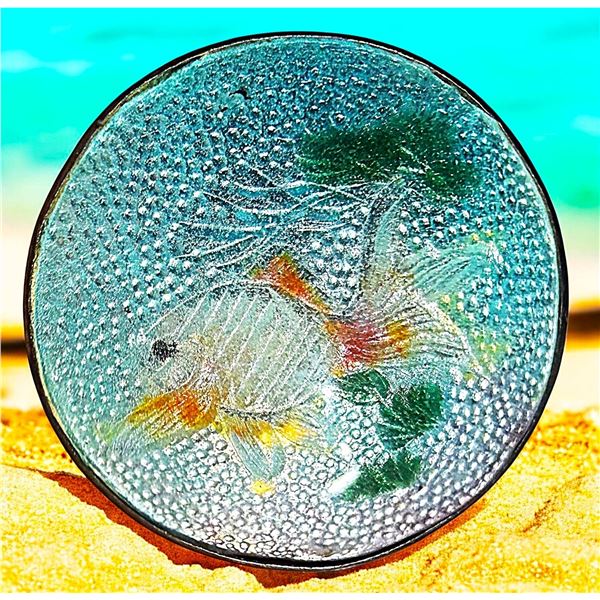 A DIVISION ONE PICTORIAL ENAMEL BUTTON