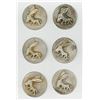 Image 1 : A SMALL CARD OF MATCHING METAL ANIMAL BUTTONS
