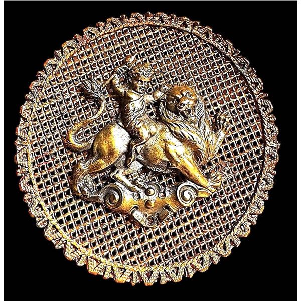 A DIVISION PIERCED PICTORIAL BUTTON