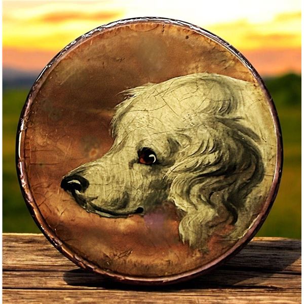 A VERY Rare Vernis Martin sporting button