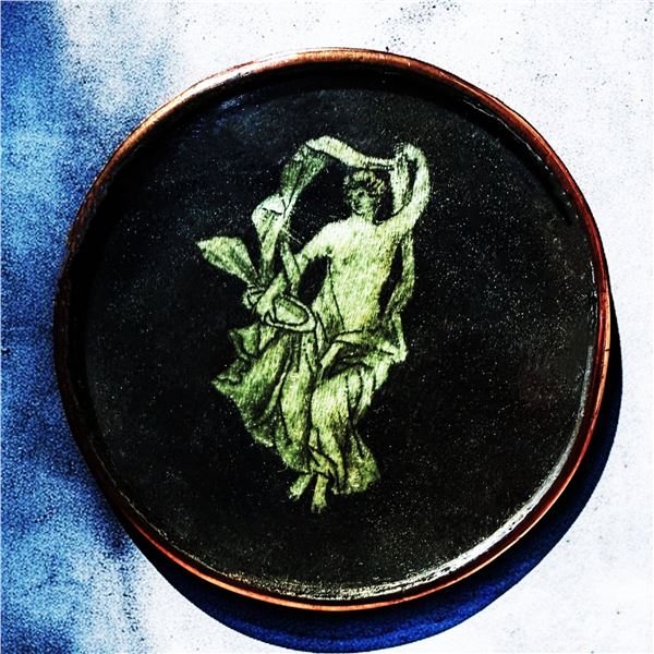 A DIVISION ONE PAINTING UNDER GLASS BUTTON