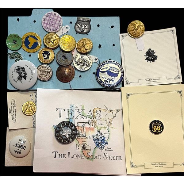 A SELECTION OF DIVISION THREE NBS FAVOR BUTTONS