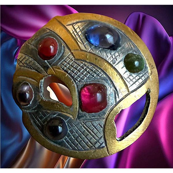 A DIVISION ONE COLORFUL ENAMEL BUTTON