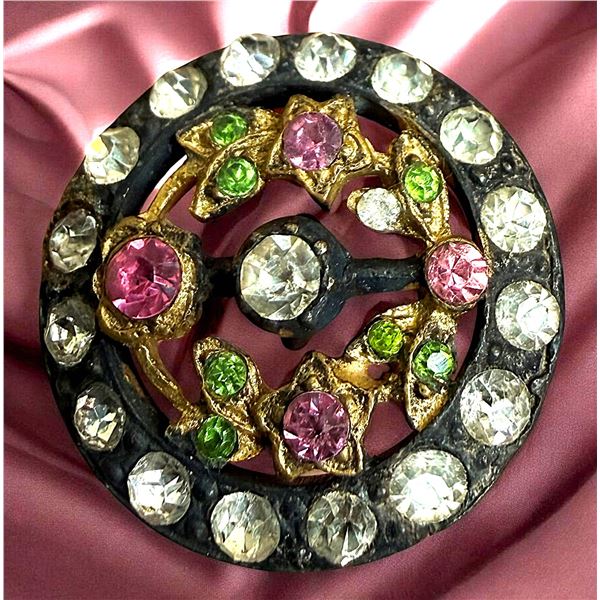 A DIVISION ONE SPARKLING JEWELED BUTTON