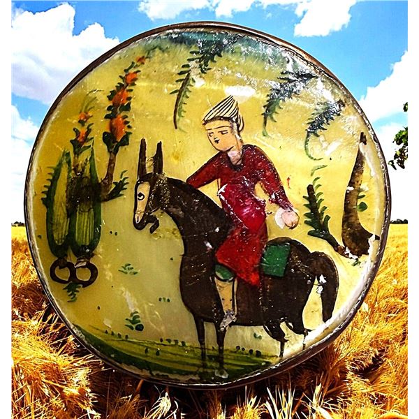 A DIVISION THREE PERSIAN PEARL BUTTON