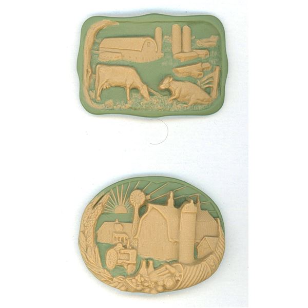 A SMALL CARD OF DIVISION THREE STUDIO ARTIST BUTTONS