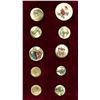 Image 7 : 2 SMALL CARDS OF DIVISION ONE AND THREE CERAMIC BUTTONS