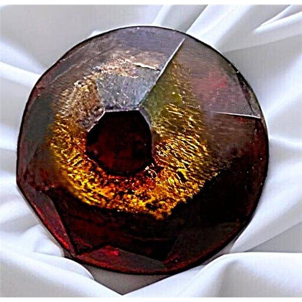 A RARE  DIVISION ONE GLASS REALISTIC SHAPE BUTTON