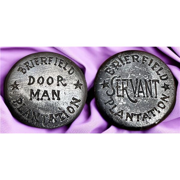 A VERY RARE PAIR OF USAGE/UNIFORM BUTTONS