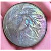 Image 1 : A VERY RARE ART NOUVEAU GLASS IN METAL BUTTON