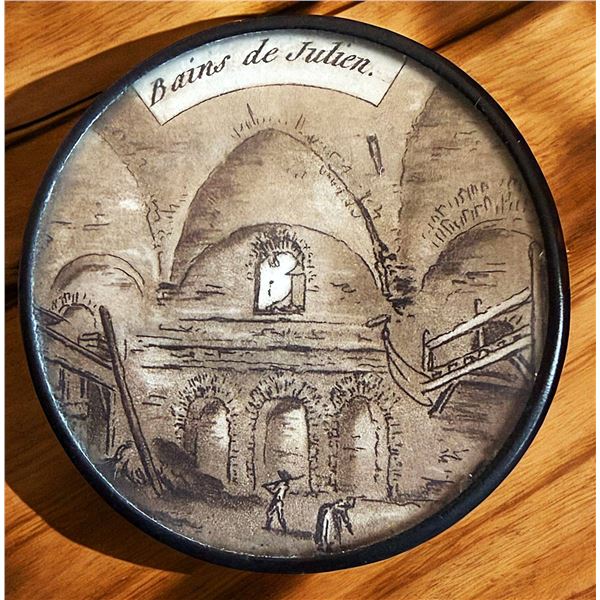 A SCARCE DIVISION ONE UNDER GLASS BUTTON