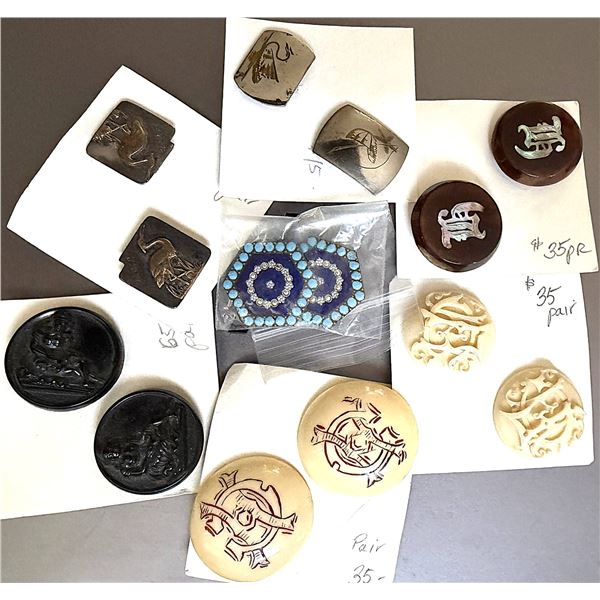 A SMALL SELECTION OF DIVISION ONE STUD BUTTONS