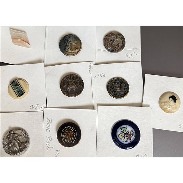 A SMALL SELECTION OF DIVISION ONE STUD BUTTONS