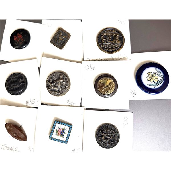 A SMALL SELECTION OF DIVISION ONE STUD BUTTONS