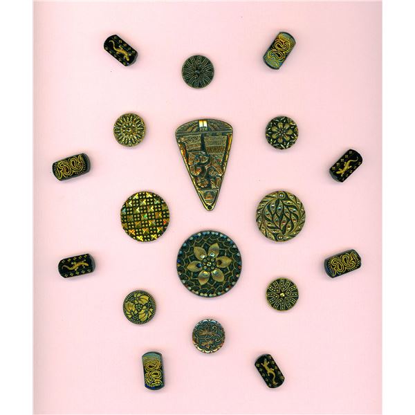 A DIVISION ONE ALPHONSE MUCHA STYLE BUTTON