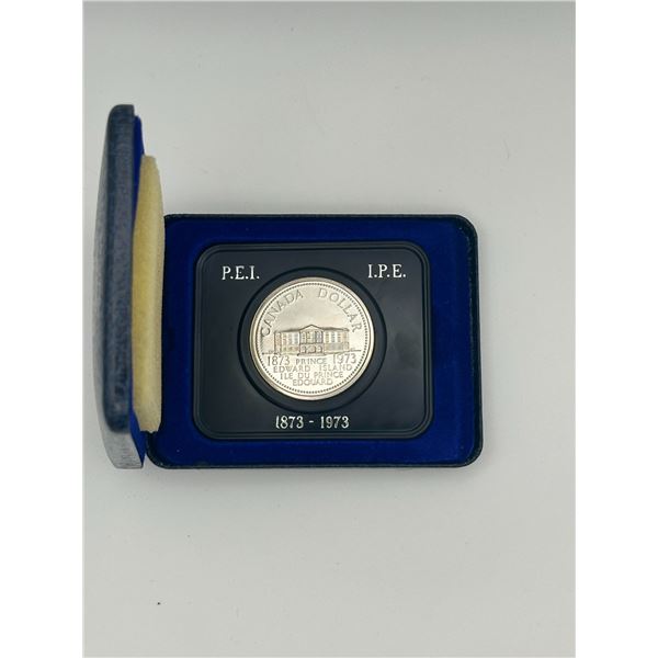 1973 Canada PEI Centennial Silver Dollar Proof in Original Case