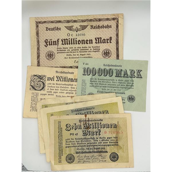 German Hyperinflation Banknotes (Mixed Group)