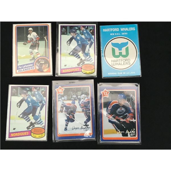 VINTAGE STAR AND ROOKIE CARD LOT (GLOULET AND LAFONTAINE RC)