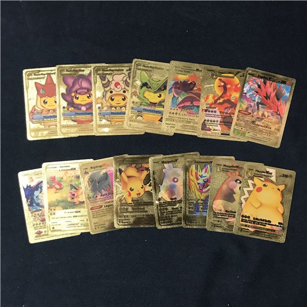 LOT OF GOLD POKEMON TCG TRADING CARDS