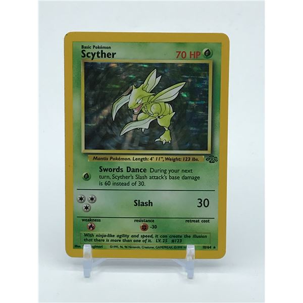 POKEMON TCG SCYTHER 10/64 JUNGLE SET TRADING CARD