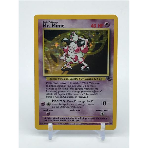 POKEMON TCG MR MIME JUNGLE EDITION 6/64 TRADING CARD