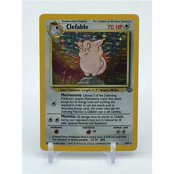 POKEMON TCG CLEFABLE 01/64 JUNGLE TRADING CARD