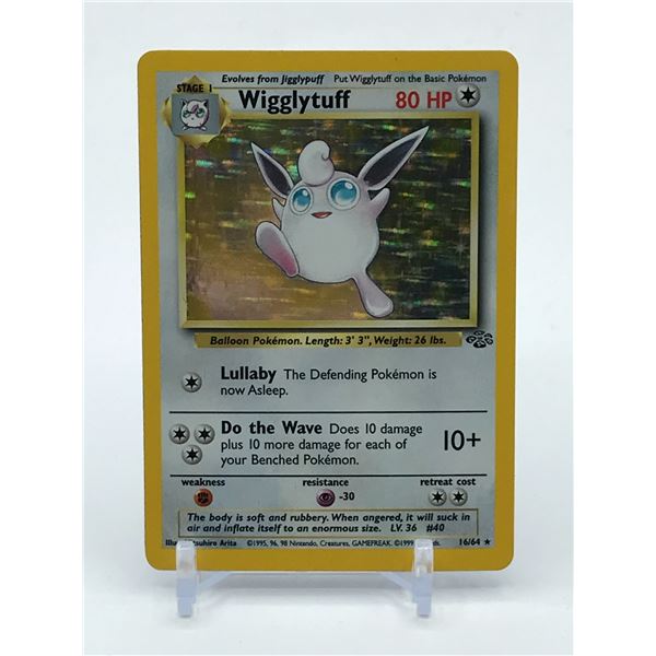 POKEMON TCG WIGGLYTUFF 2000 BASE SET TRADING CARD