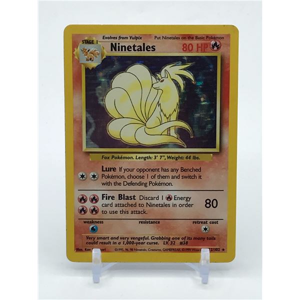 POKEMON TCG NINETALES 1999 BASE SET TRADING CARD