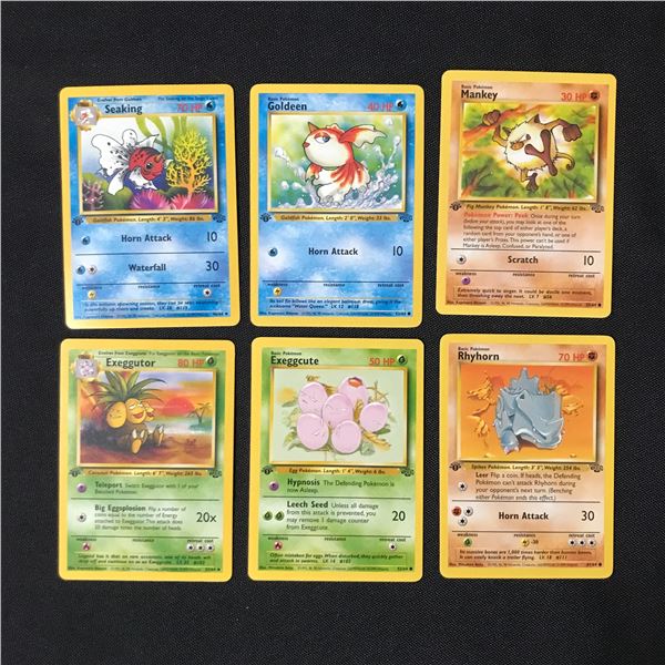 LOT OF 6 POKEMON TCG TRADING CARDS