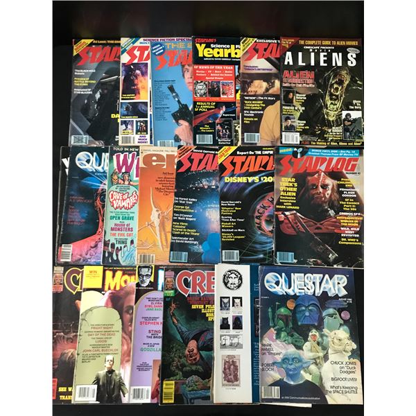 LARGE LOT OF SCIENCE FICTION MAGAZINES