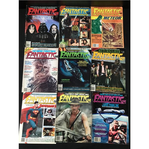 LOT OF 9 FANTASTIC FILM MAGAZINES