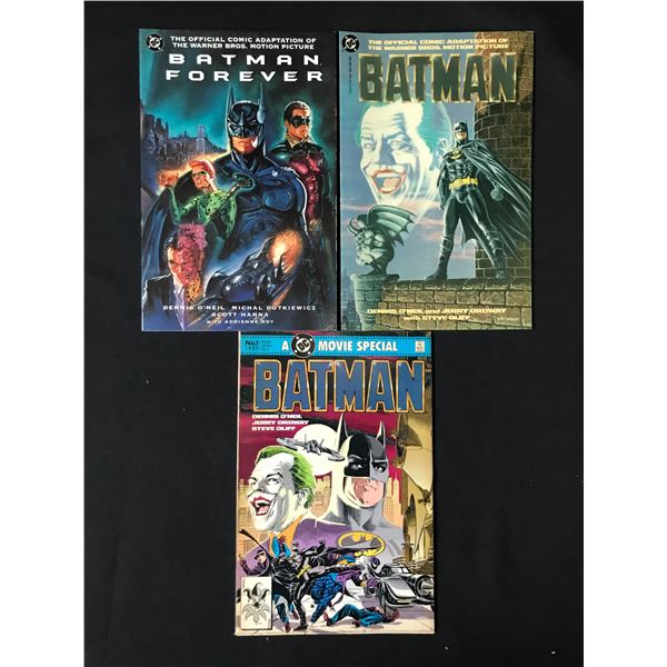 LOT OF 3 BATMAN MOVIE SPECIAL MAGAZINES