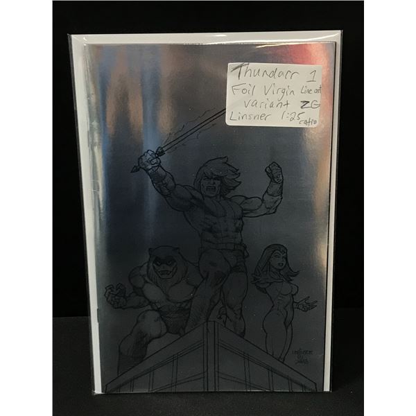 THUNDARR #1 FOIL VIRGIN LINE ART VARIANT 1:25 RATIO