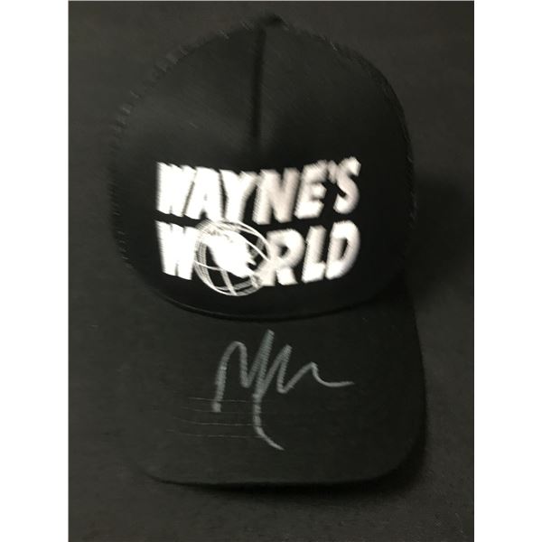 MIKE MYERS SIGNED WAYNE'S WORLD CAP - KB COA