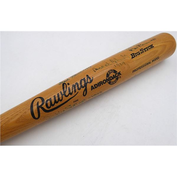 World Series MVP's Autographed Rawlings Bat With 10 Signatures Including Reggie Jackson Beckett