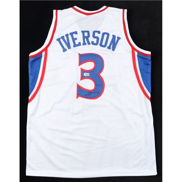 ALLEN IVERSON SIGNED PHILADELPHIA 76ERS JERSEY - BECKETT COA