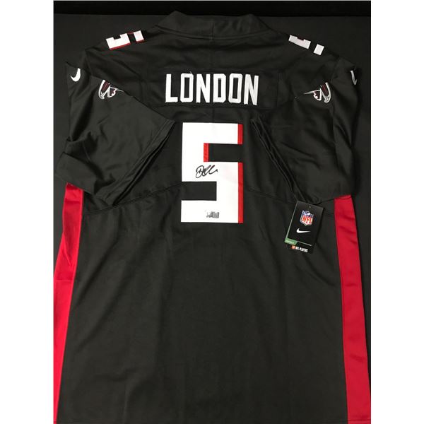 DRAKE LONDON SIGNED ATLANTA FALCONS CUSTOM JERSEY - ACE COA