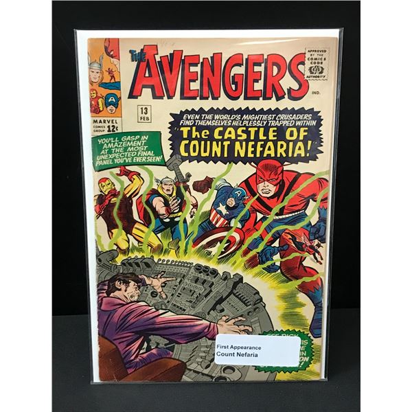 THE AVENGERS #13 1ST APP COUNT NEFARIA - MARVEL COMICS