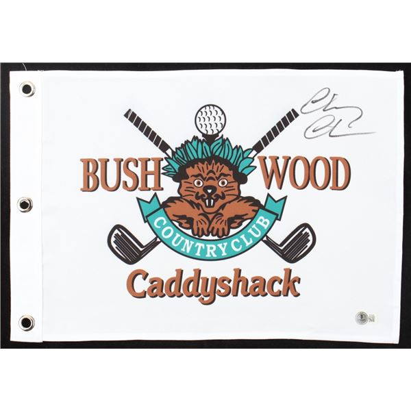CHEVY CHASE SIGNED BUSHWOOD CADDYSHACK GOLF PIN - BECKETT COA