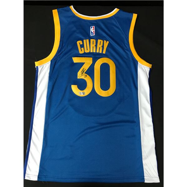 STEPHEN CURRY SIGNED GOLDEN STATE WARRIORS CUSTOM JERSEY - ACE COA