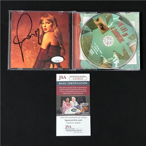TAYLOR SWIFT SIGNED CD SLEEVE - JSA COA
