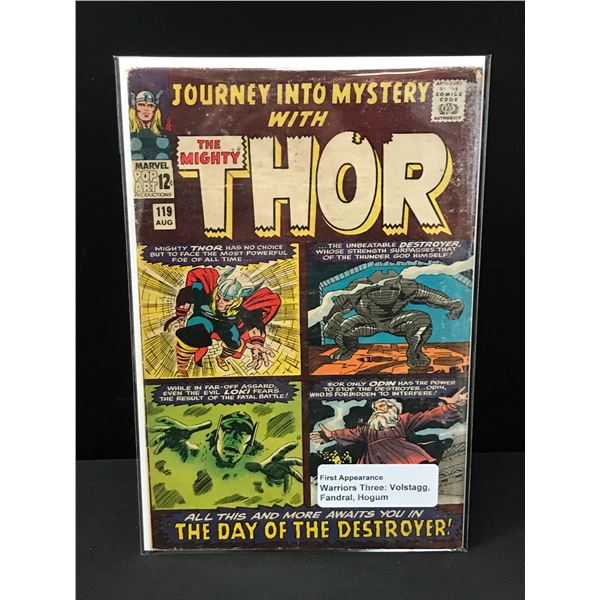 THE MIGHTY THOR #19 1ST APP WARRIORS THREE - MARVEL COMICS
