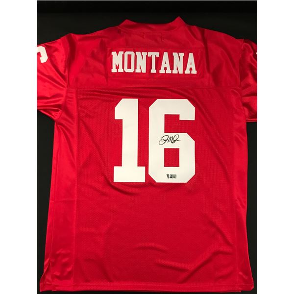 JOE MONTANA SIGNED CUSTOM FOOTBALL JERSEY - ACE COA